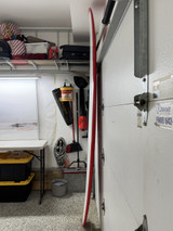 9'1" New "Mental Case" High Performance Longboard Surfboard - Red/White