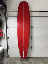 9'1" New "Mental Case" High Performance Longboard Surfboard - Red/White