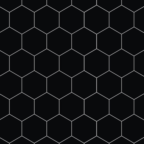 Fibo Hexagonal Brick Black Silk Wall Panel