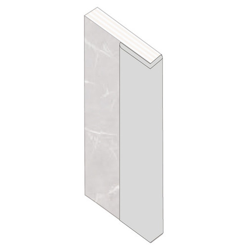 Fibo L Shape End Cap Aluminium Trim