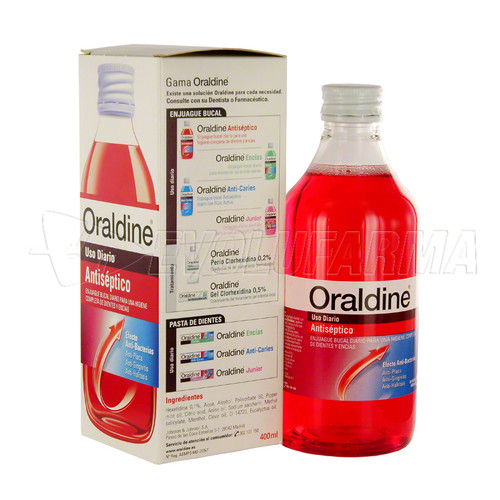 Oraldine antisético. envase 400 mL.