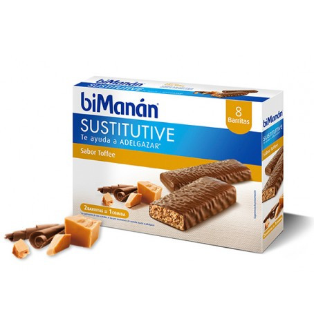 Bimanán barritas de toffee, 8 barritas