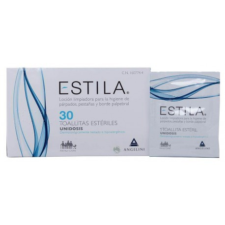 Estila toallitas estériles de un solo uso higiene de párpado