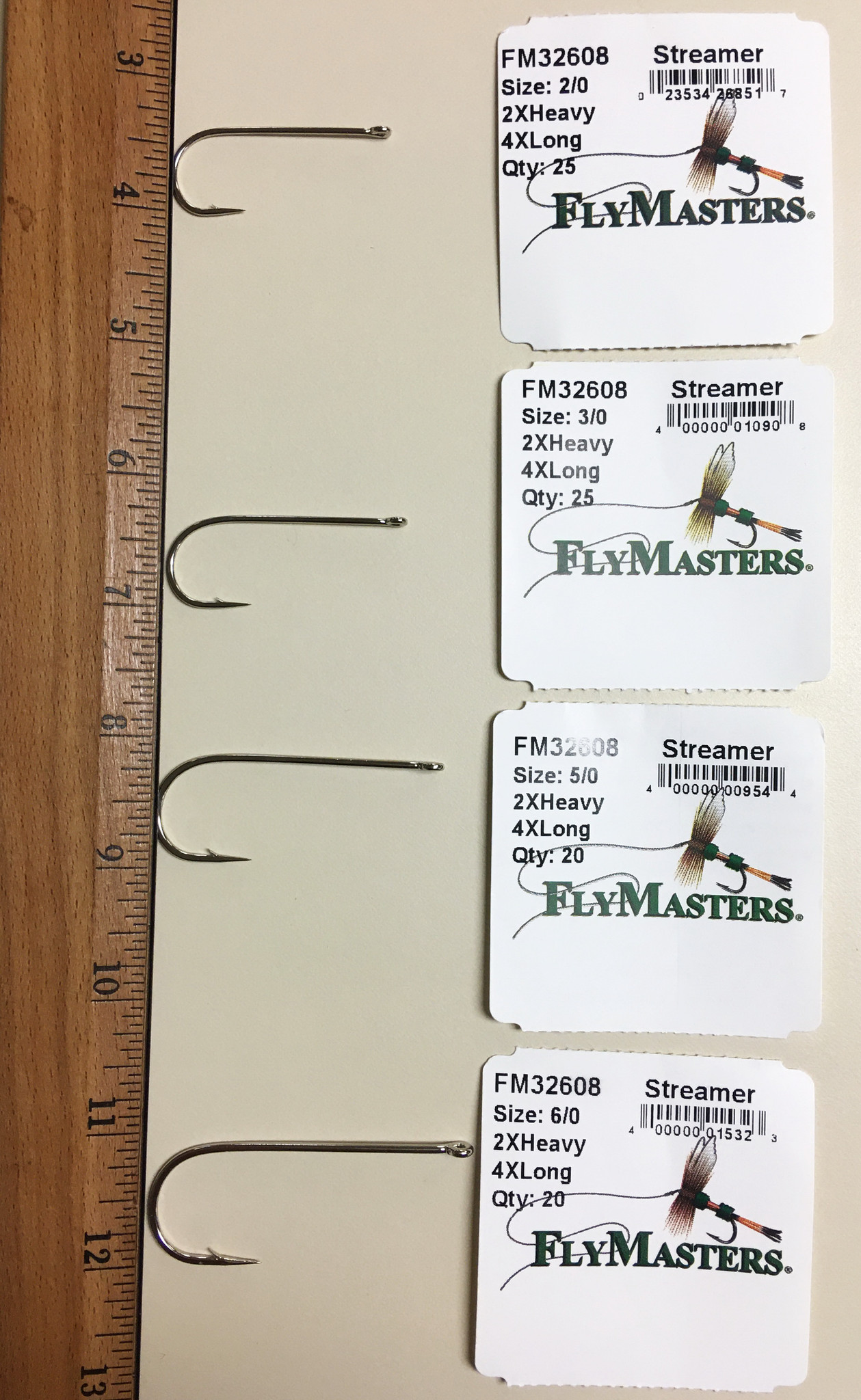 Mustad Signature R74NP-BR Streamer Fly Hooks for Fly Tying in