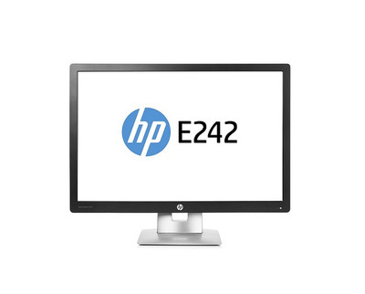 HP Elitedisplay E242 24-inch IPS LED Display Monitor in Black, VGA DisplayPort HDMI USB, compatible with M1P02AA#ABA