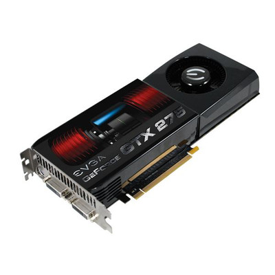 EVGA GeForce GTX 275 1.7GB DDR3 Video Card for SLI, PCI Express 2.0 x16, SKU 017-P3-1175-AR, compatible with SLI setups