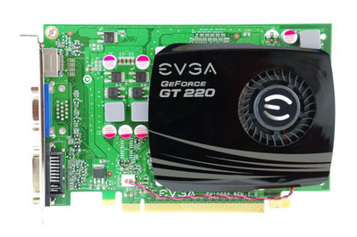 01G-P3-1227-K1 - EVGA GeForce GT 220 SuperClocked 1024MB 128-Bit DDR3 PCI Express 2 x16 DVI/ VGA/ HDMI Video Graphics