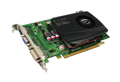 EVGA GeForce GT 220 SuperClocked 1GB DDR3 128-bit Video Card for PCI Express 2 x16 Slots