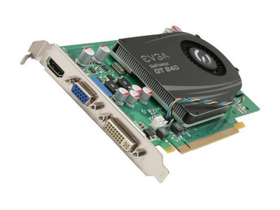 EVGA GeForce GT 240 1GB DDR5 Graphics Card for PCI Express 2 x16 - HDMI/ DVI/ D-Sub - HDCP Ready - SKU: 01G-P3-1246-K1