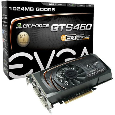 EVGA GeForce GTS 450 1GB GDDR5 Video Card for PCI Express 2.0 x16, SLI Support - 01G-P3-1450-RX EVGA GeForce GTS 450 1GB GDDR5 Video Card for PCI Express 2.0 x16, SLI Support - 01G-P3-1450-RX