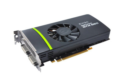 EVGA GeForce GTX 560 FTW+ 1GB GDDR5 graphics card for PCI Express 2 with dual DVI-I/Mini-HDMI.