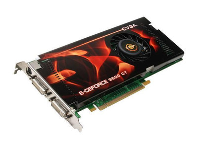 EVGA e-GeForce 9600 GT 1GB GDDR3 Graphics Card Dual DVI/HDTV/S-Video Out - Compatible with SLI - PCI Express 2.0 x16