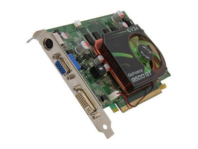 01G-P3-N958-AR - EVGA GeForce 9500 GT 1GB 128-bit DDR2 PCI Express 2 x16 HDCP Ready D-Sub/ HDTV / S-Video Out/ DVI