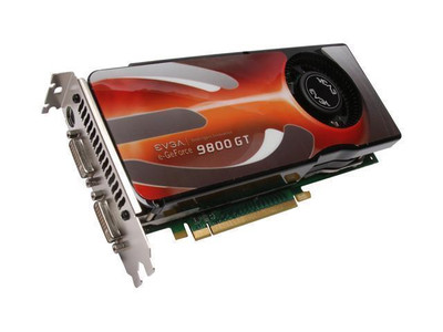 EVGA GeForce 9800 GT AKIMBO Edition 1GB GDDR3 PCI-E Video Card for Dual DVI/ HDTV/ S-Video Out, HDCP Ready, SLI Support