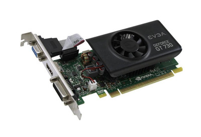 EVGA GeForce GT 730 2GB DDR5 Low Profile Graphics Card for PCI Express 2 HDMI/DVI-D - 02G-P3-3733-L1