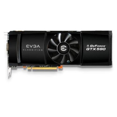 EVGA Nvidia GeForce GTX 590 3GB GDDR5 768-Bit 3x DVI Mini DisplayPort SLI Compatible