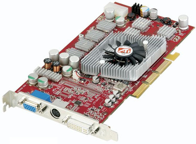 ATI Radeon 9800Pro 128MB DDR AGP 8x Graphics Card for Gaming - Compatible with DVI, D-Sub, S-Video - SKU: 100-435002