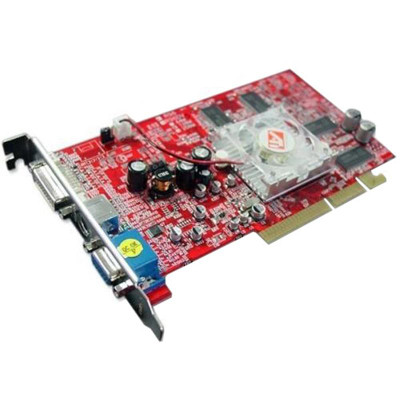 ATI Radeon 9550XL 256MB DDR AGP 8x DVI VGA TV-out Graphics Card for Gaming and Multimedia