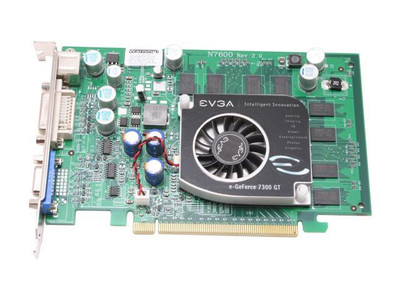 EVGA GeForce 7300GT 512MB DDR2 AGP Video Graphics Card - DVI/ D-Sub/ HDTV/ S-Video - Compatible with AGP 4x/8x Slots