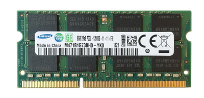 Samsung 8GB DDR3-1600MHz SoDimm Memory Module for Laptops - M471B1G73DB0-YKO