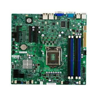 Supermicro X9SCL-O LGA1155 Server Motherboard, Intel C202 PCH, DDR3, V/2GbE, MATX - Compatible with server rack.
