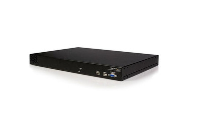 StarTech 16-Port Multi-user Cat5 IP KVM Switch SV1653DXI mounted in server rack