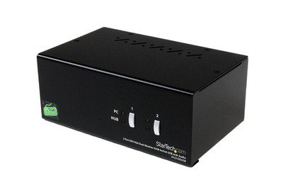 StarTech Dual-Ports DVI VGA USB KVM Switch for Multi-Computer Control