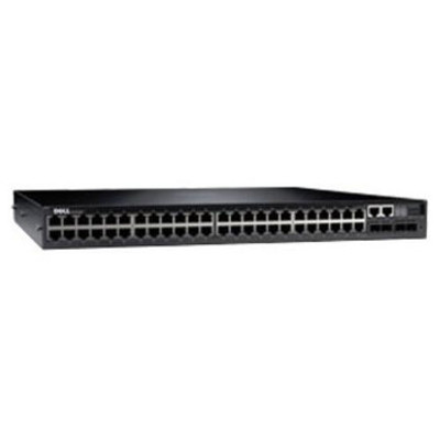 463-7707 - Dell Networking N3048P 48 x Ports 10/100/1000Base-T PoE+ + 2 x Ports SFP+ 2 x Ports 1000Base-T Combo Gigabit Ethernet Rack-Mountable 1U Layer 3 Managed Network Switch