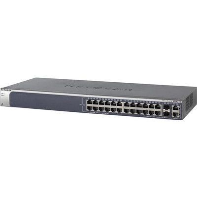 NetGear ProSafe FSM726 24-Port Layer 2 Managed Switch with 2 Combo Gigabit Ports - Ideal for small to medium networks
