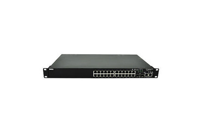 Dell PowerConnect 3424 24 Port Fast Ethernet Network Switch, Rack-mountable, for 10/100Base-T, compatible with servers