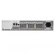 HP StorageWorks 8-Ports RJ-45 Full Fabric Enabled SAN Ethernet Switch, rack mountable, compatible with servers.