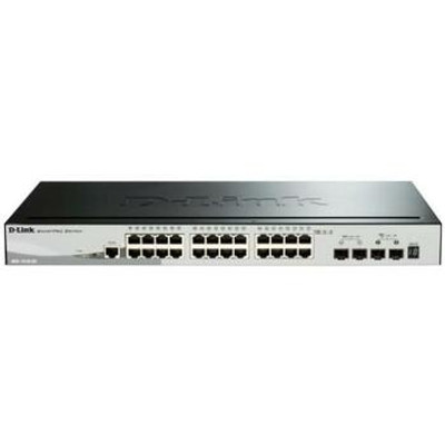 D-Link DGS-1510-28 SmartPro Ethernet Switch for Network Expansion - Twisted Pair & Fiber Compatible