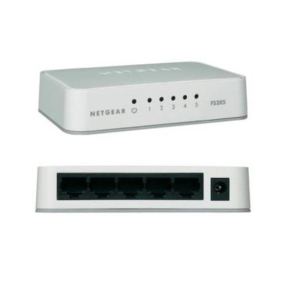 NetGear FS205 5-Port Fast Ethernet Switch for Small Networks