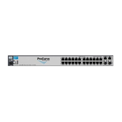 HP ProCurve E2610-24 24-Port Managed Fast Ethernet Switch + 2 x SFP, multi-layer stackable, ideal for network setups
