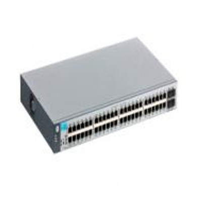HP V1810-48G Ethernet Switch, 48 Ports RJ-45, 4 Expansion Slots, Gigabit Ethernet, Managed, for Network Switching.