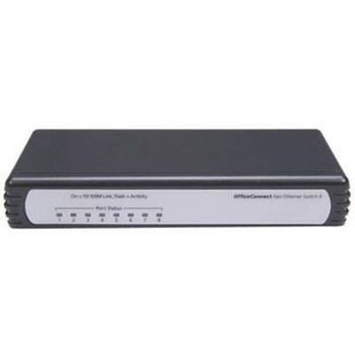 HP V1405C-8 Unmanaged Ethernet Switch 8-Ports RJ-45 10/100Base-TX - for small office networks