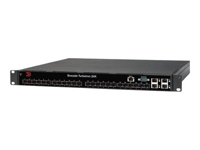 Brocade TI-24X-AC TurboIron Managed Switch, 24 XFP Ports, 4 RJ-45 Ports, 1U Rackmount