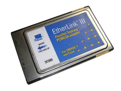 3Com EtherLink III 10Base-T PCMCIA Network Adapter for laptops - 3C589