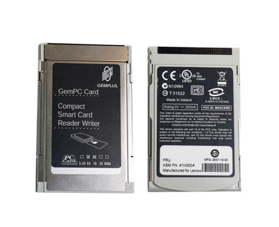Gemplus GemPC Card SMART Card Reader PC Card for IBM Lenovo, compatible with ProLiant DL360p Gen8 servers.