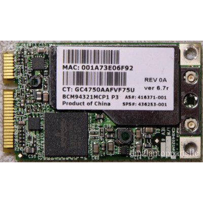 HP Mini PCI-Express 54G WiFi 802.11a/b/g WLAN Network Adapter with Bluetooth for HP servers