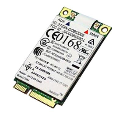 IBM GOBI 2000 Wireless Broadband Modem Mini Card for PCI Express, compatible with ProLiant DL360p Gen8 servers