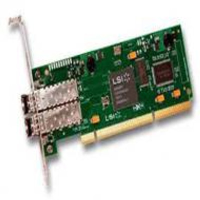 LSI Dual-Ports 4Gbps LC Fiber Channel Adapter for PCI-X Servers - Compatible with ProLiant DL360p Gen8 Servers