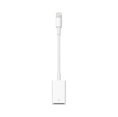 Apple Lightning to USB Camera Adapter for iPad - MD821ZM/A - Compatible with iPad and cameras