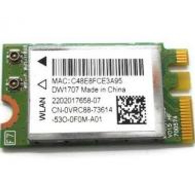 Dell VRC88 WiFi Card DW1707 802.11b/g/n Internal Mini Bluetooth 4.0 for Inspiron 3147 - Compatible with Dell laptops