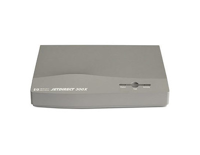 HP JetDirect 300X External Print Server for Parallel Printers, Ethernet RJ-45 Interface, Compatible with HP Printers