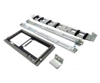 HP Tower To Rack Conversion Kit for MSA30, includes handles, mounting plates, and screws. Compatible with HP servers.