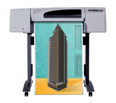 HP DesignJet 500 Large Format Printer 24-inch Color 1200 x 600 dpi InkJet - Compatible with ProLiant DL360p Gen8 Servers