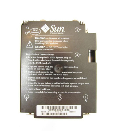 Sun 400MHz 8MB Cache UltraSPARC II CPU for E3x00/E4x00/E5x00/E6x00 servers - Upgrade your server with this powerful CPU