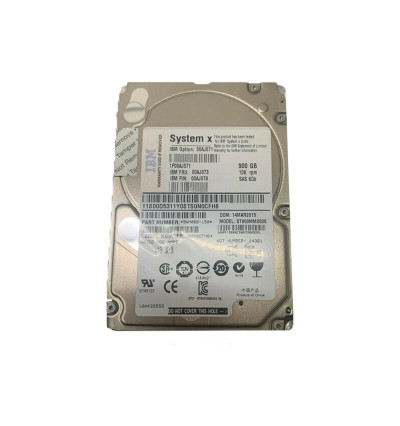 IBM 900GB 10000RPM SAS 2.5 HDD 64MB Cache Hot Swap - Compatible with Servers - 00AJ071