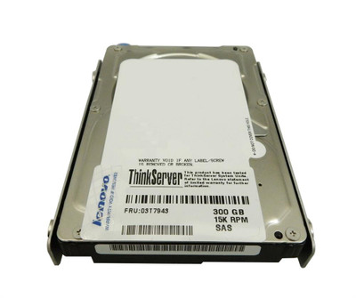 Lenovo 300GB 10000RPM SAS 2.5 Hard Drive for Hot Swap, Part # 03T7943, Compatible with Servers